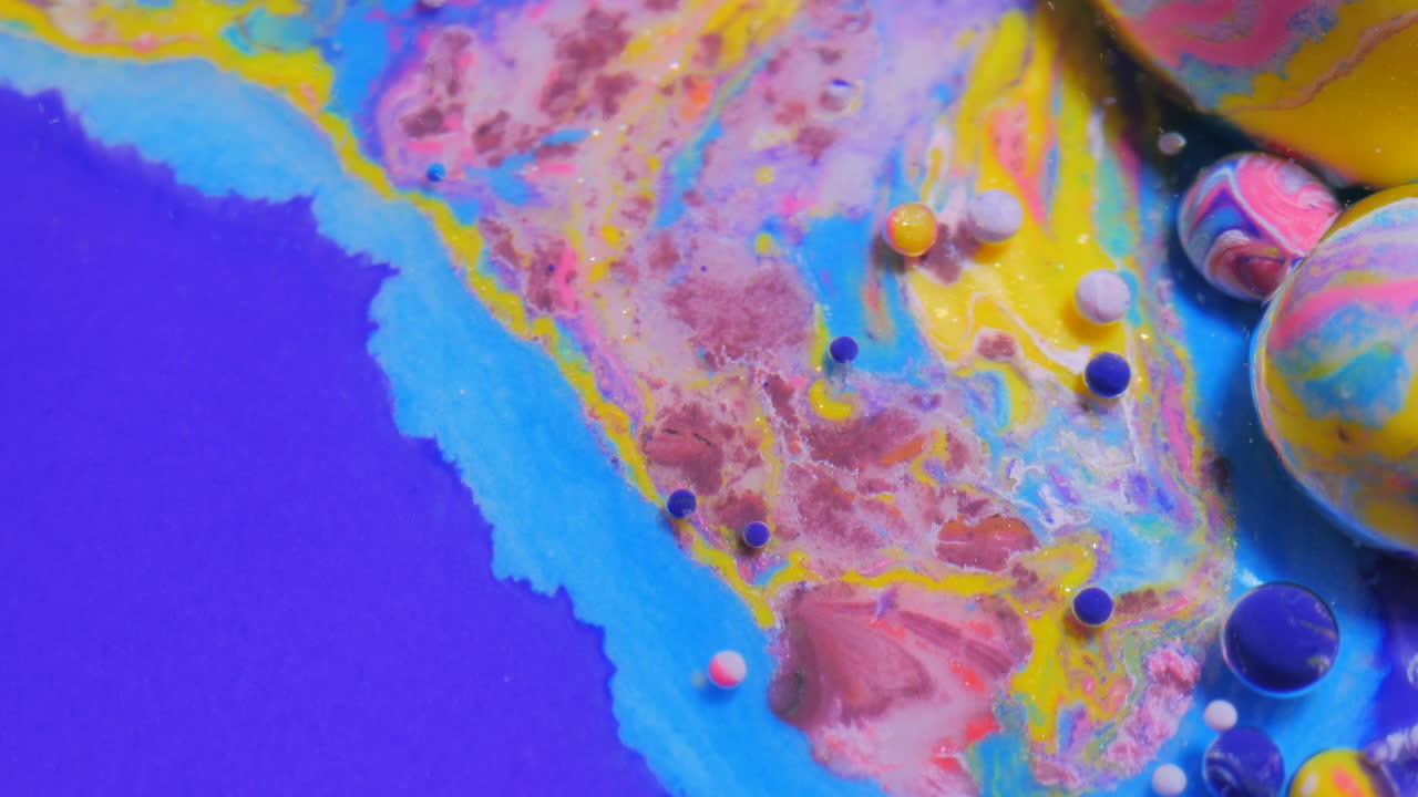 arte líquido abstractamente colorido