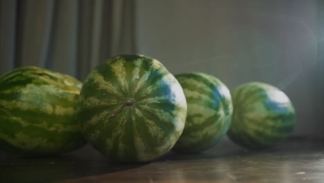 four watermelons