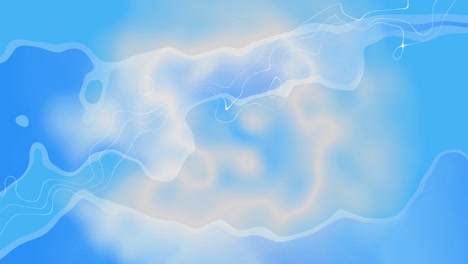 abstract liquid colorful blue smoothly waves motion background animated