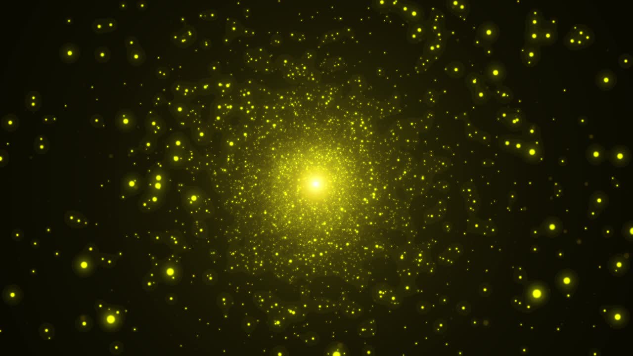 검은색 배경에 플레어와 함께 4k 아름다운 금 떠있는 먼지 입자, 빛과 반이는 중심의 축하를위한 반이는 추상적인 배경, 고급스러운 배경 개념.