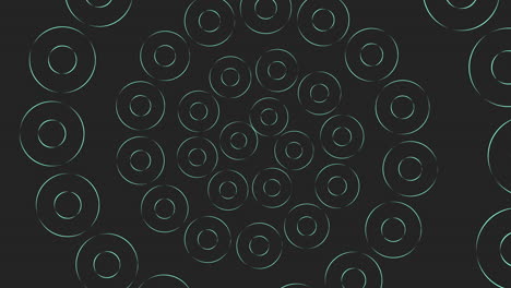 Circular-pattern-of-circles-on-black-background