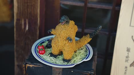 japanese tonkatsu godzilla food replica