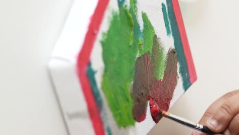 pintura en lienzo