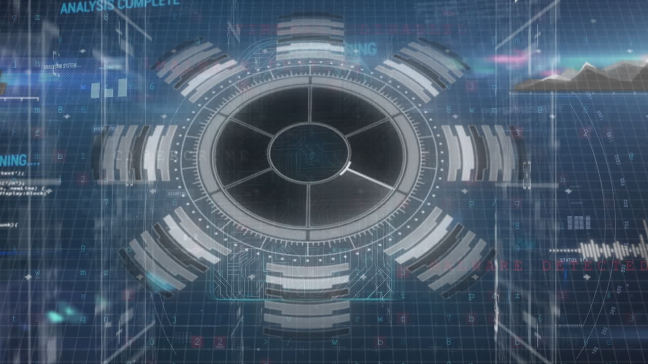 데이터 처리 및 스 스캔의 애니메이션 이동 열