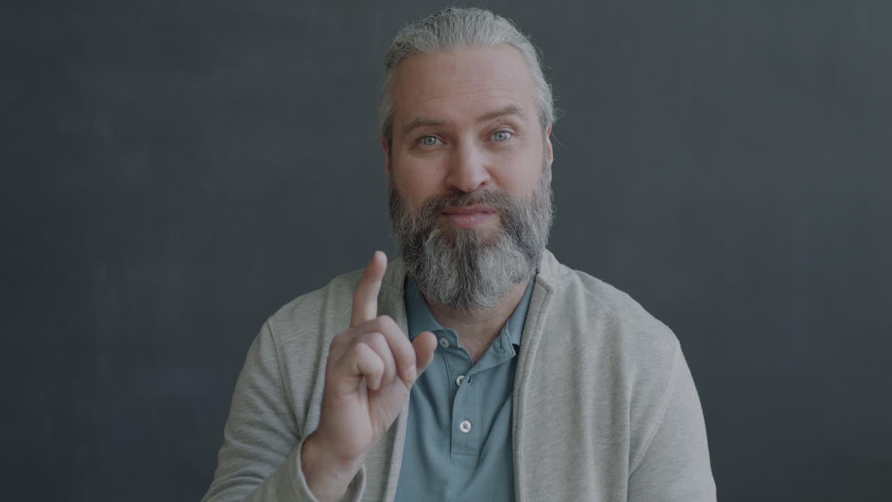 Portrait of a thoughtful man