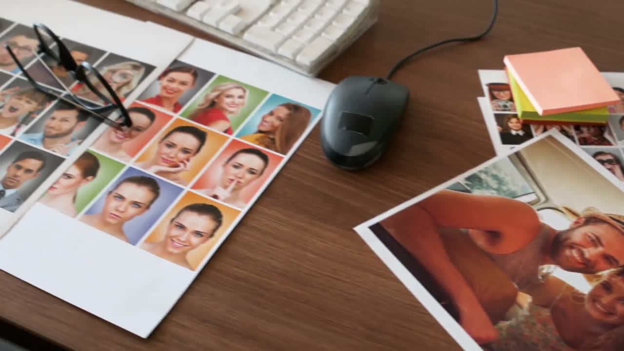 책상 에 있는 각종 그래픽 장비 와 전자 기기 들