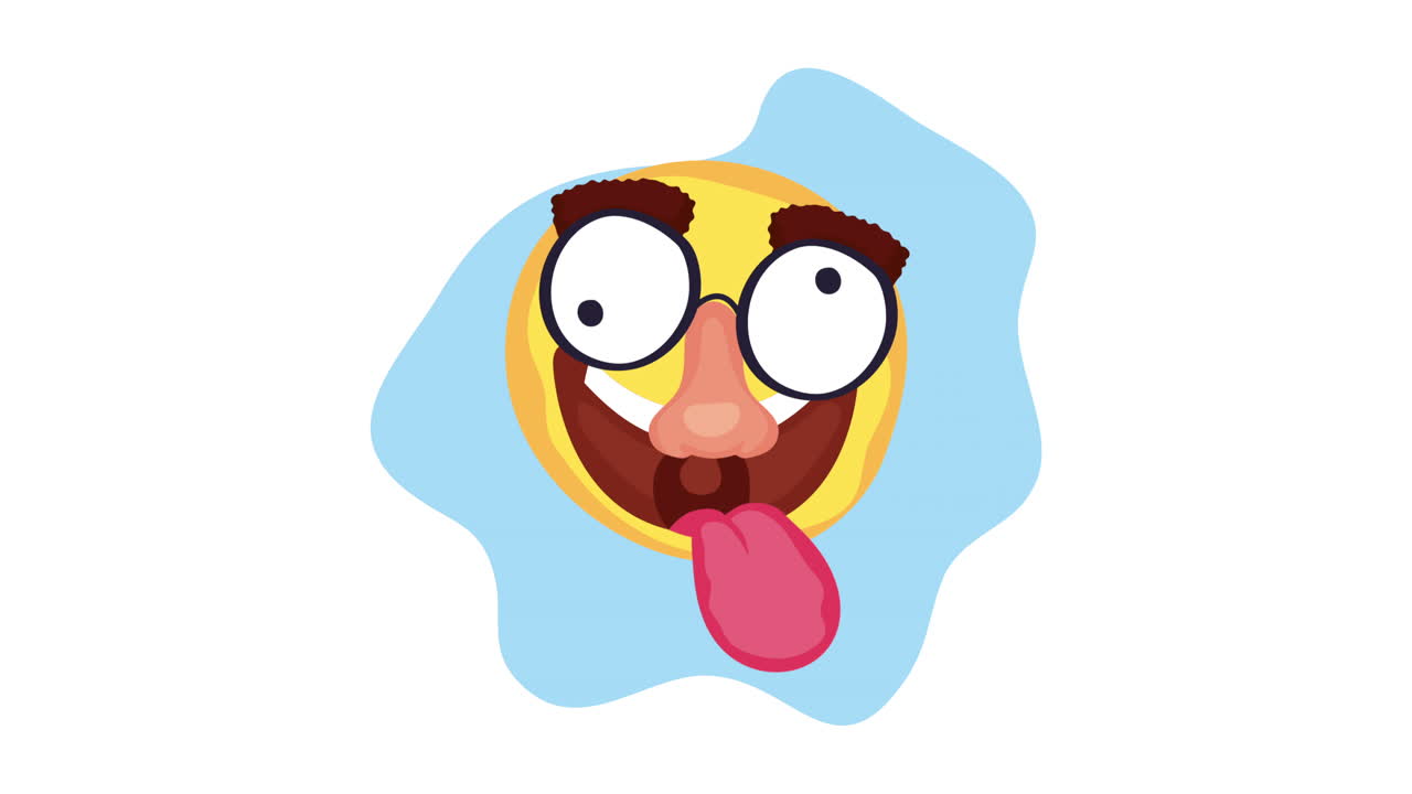 qué cara de emoji graciosa.