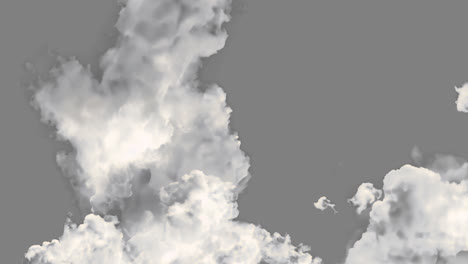 floating clouds animated overlay, transparent 4k video, alpha channel, prores 4444