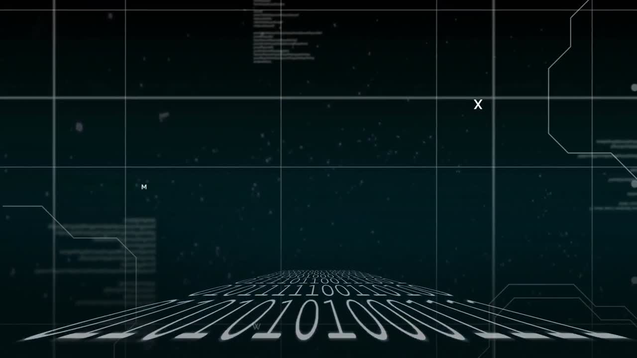 Data processing on green background