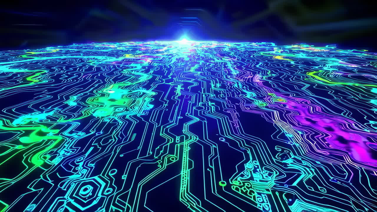 patrón de placa de circuitos abstractos