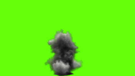 smoke or dust cloud effect on green screen