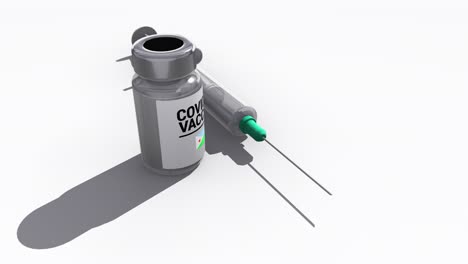 syringe and covid-19 vaccine bottle djibouti