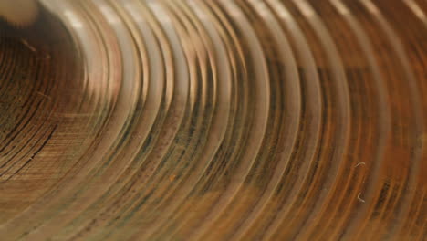 close-up view of a cymbal