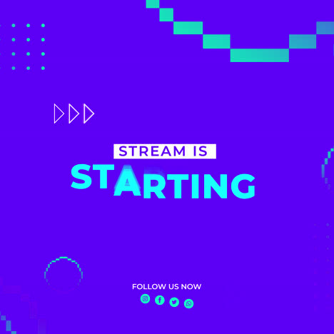 stream starting - gaming banner