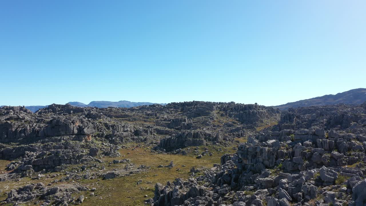 Luftoptagelser af Cedarberg-bjergene.