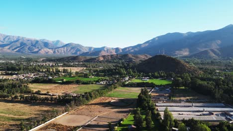 agriculture in the commune of pirque, country of chile