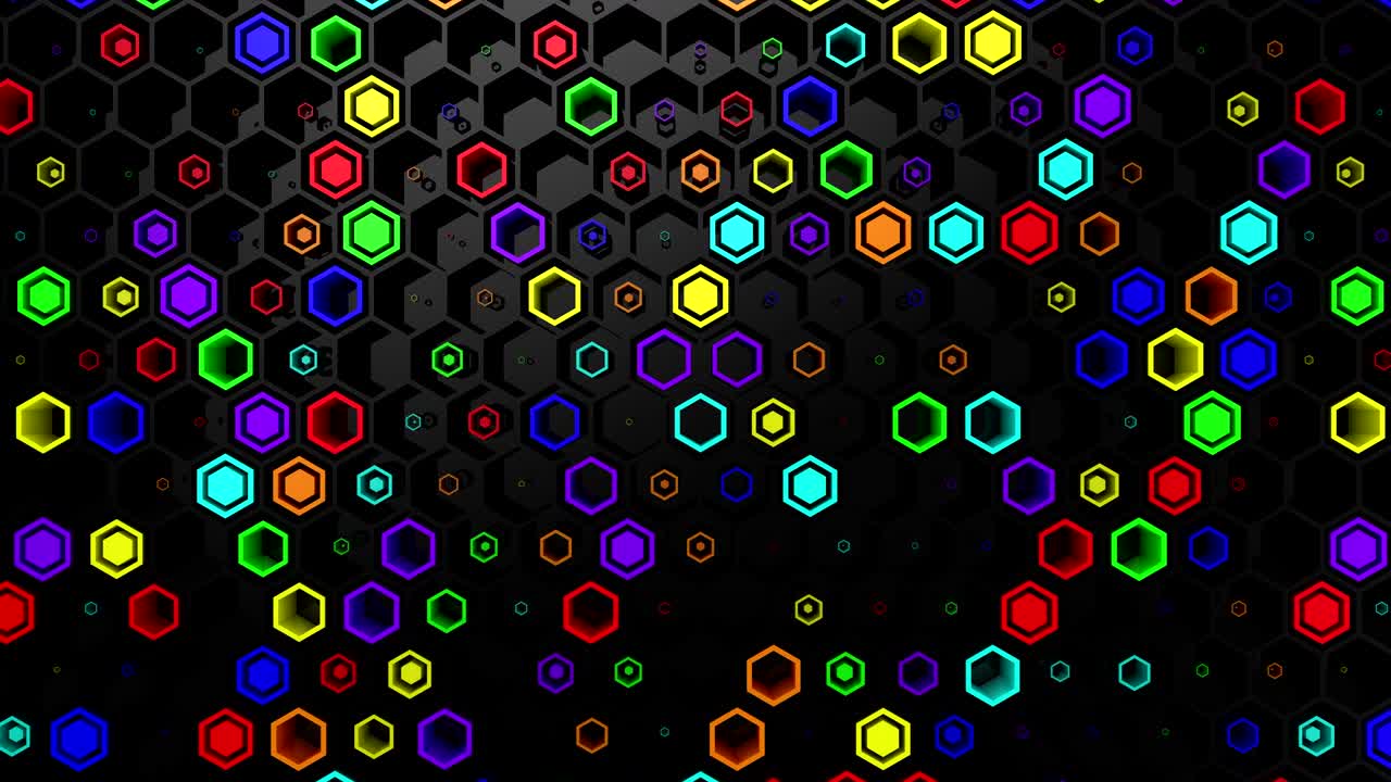 el fondo de los hexágonos