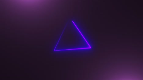 many neon triangles in space, abstract computer generated backdrop, 3d render