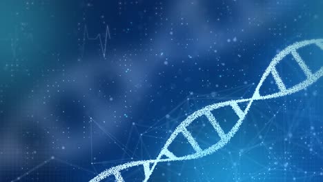 cuidado de la salud y la ciencia médica dna innovación concepto de bucle de diseño de fondo.