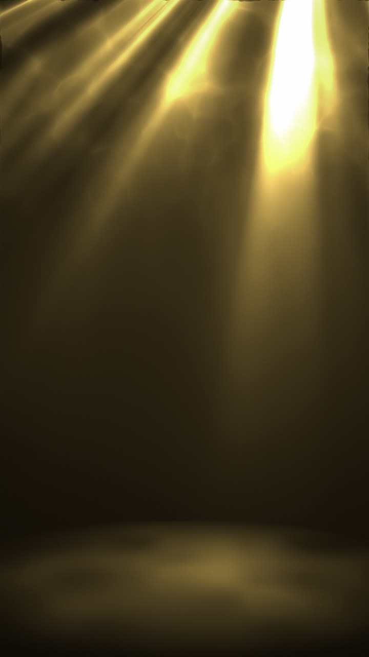 Elegant Glittering Stage Lights Cinematic Gold Animation