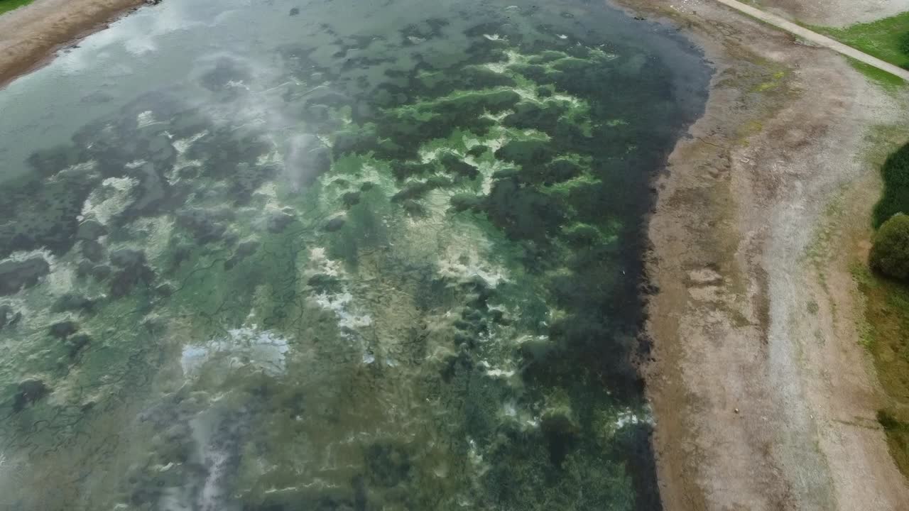 Chew Valley Lake which supplies water to Bristol and the surrounding area with low water levels