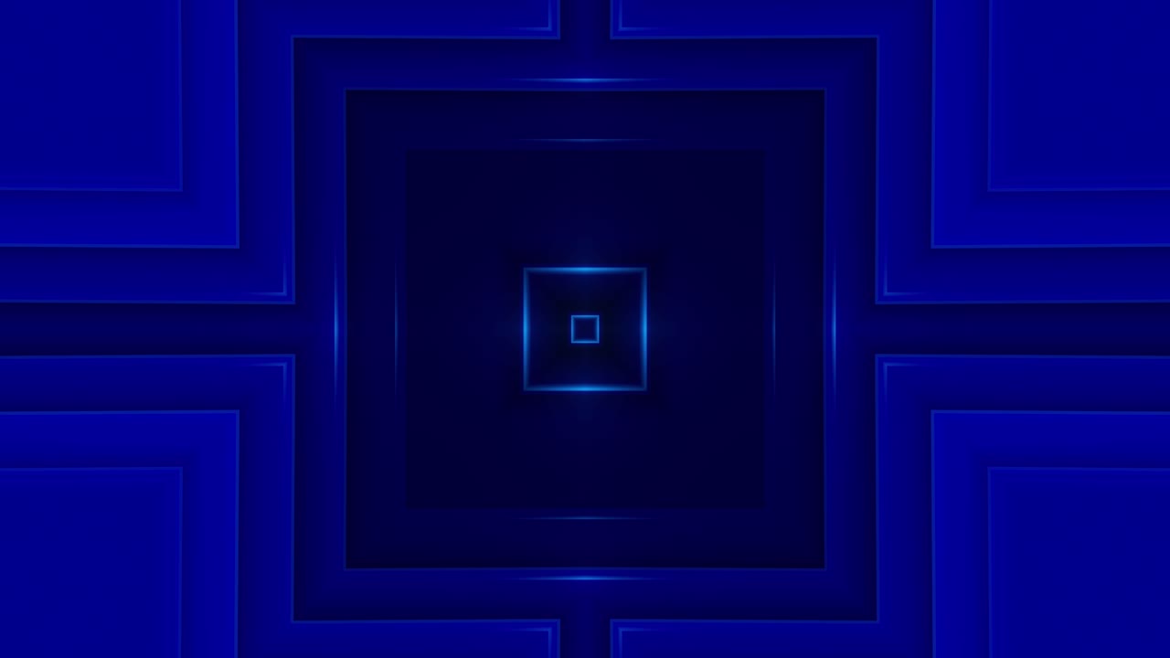 tunnel geometrico blu astratto