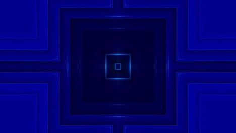 abstract blue geometric tunnel
