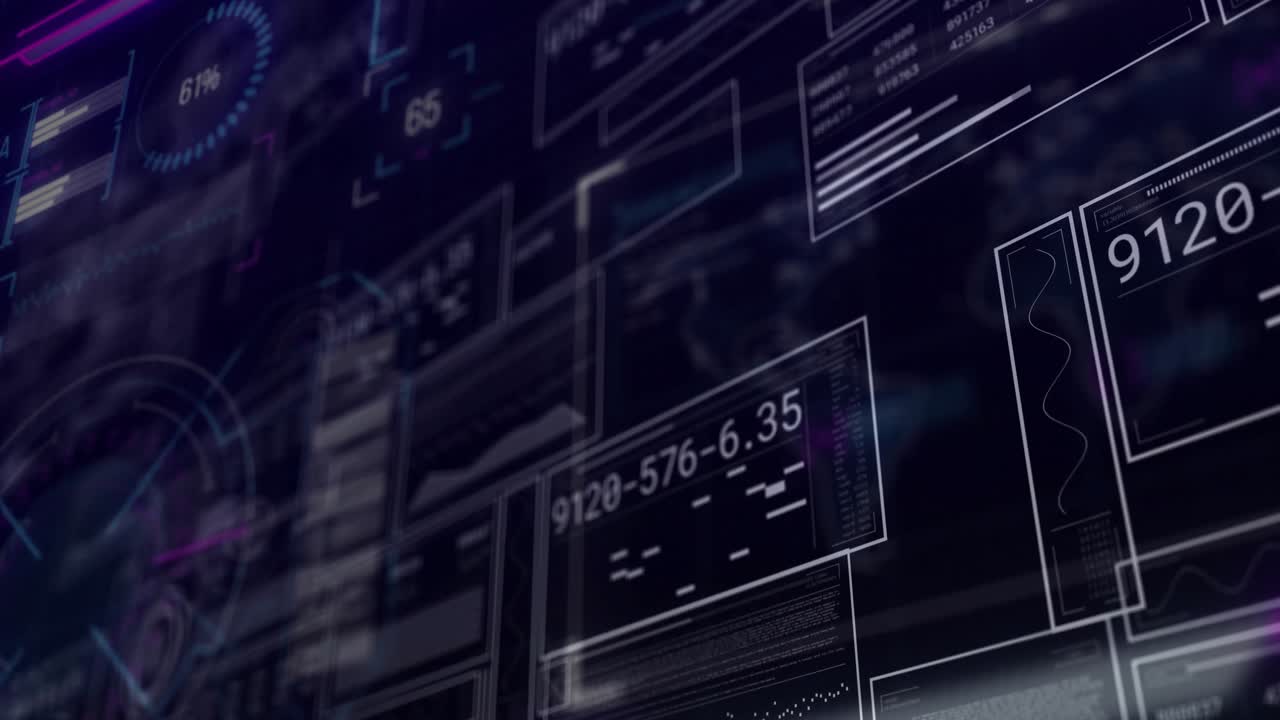 Ved lasting av digitale dashbordpaneler skifter koder, oppdateres målere og viser bølgeformer for dataoversikt.