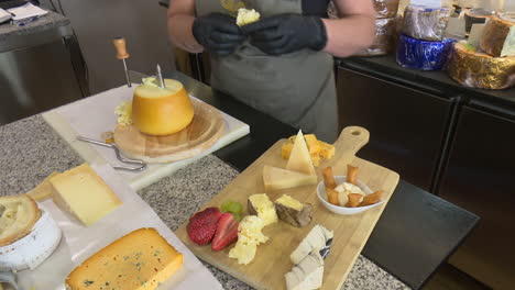 cheese tasting and selection
