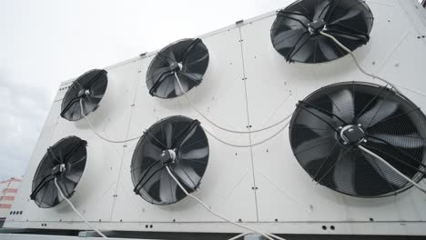 air conditioners on the roof of an industrial building. hvac