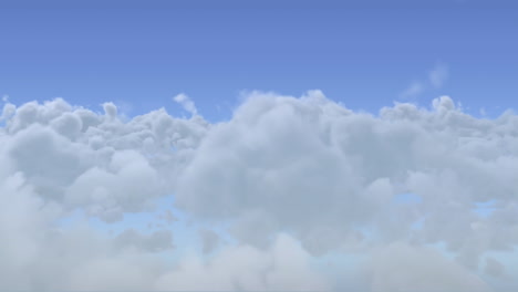 animación generada digitalmente de nubes en movimiento