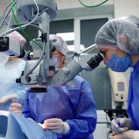 close up of cataract surgery