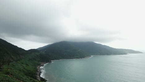foggy mountain peaks in vietnam