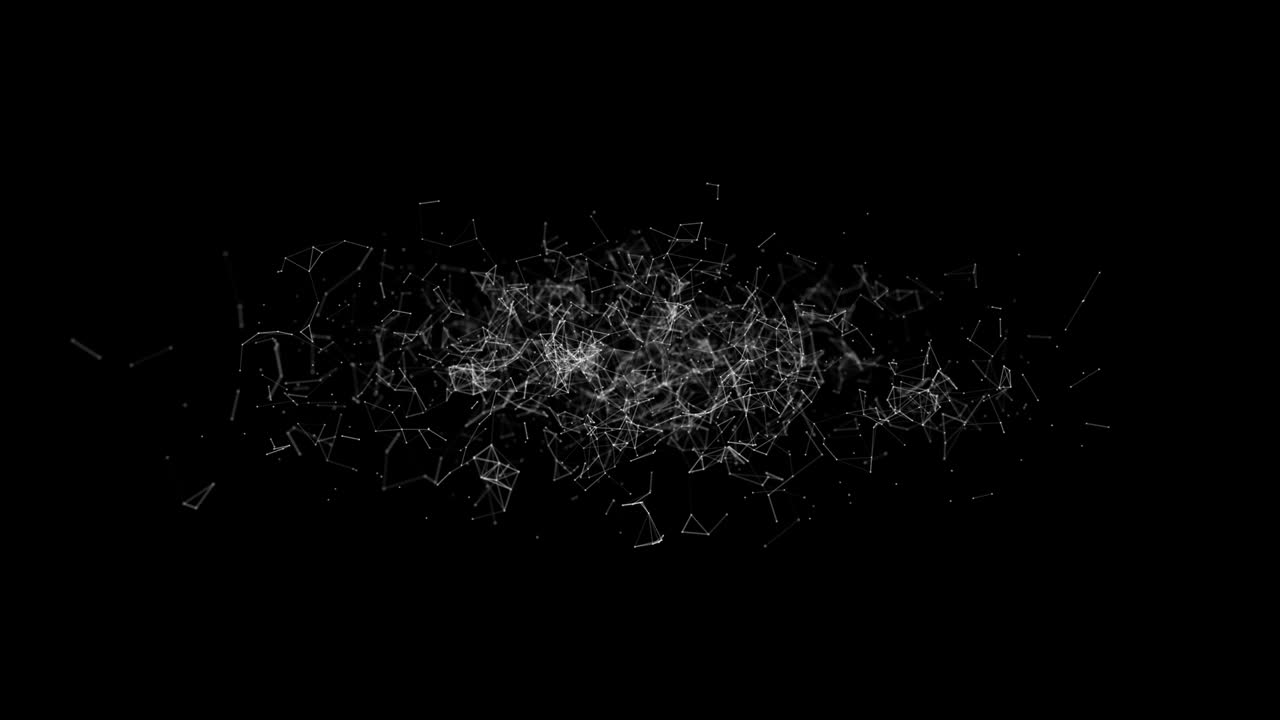 추상적인 일러스트레이션 배경: 플렉서스에 박이는 빛과 함께 모션 변환 미래 혁신 기술 디지털 비즈니스 점 라인 네트워크 분산 통신 연결