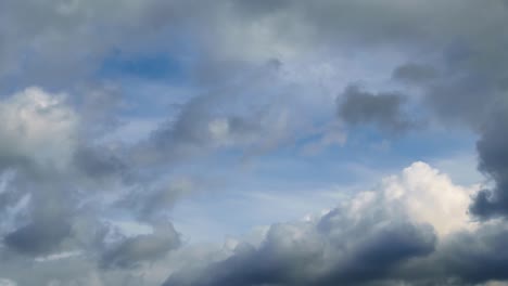 beautiful dark dramatic sky with stormy clouds time lapse before the rain
