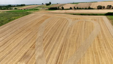 Campo-De-Cereales-Con-Forma-De-Corazón---Toma-Aérea