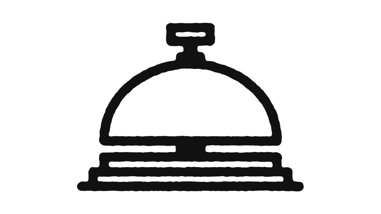 리셉션 아이콘 애니메이션 영상 및 알파 채널