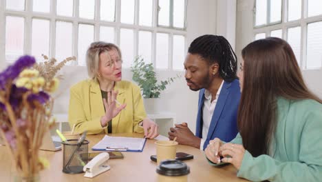 Diverse Business Team Collaborating in Office