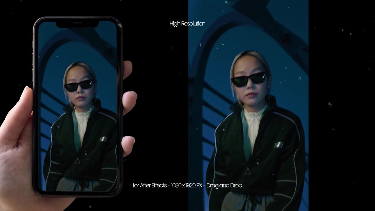 Vertical Seamless Warp Transitions for Mobile Video Editing