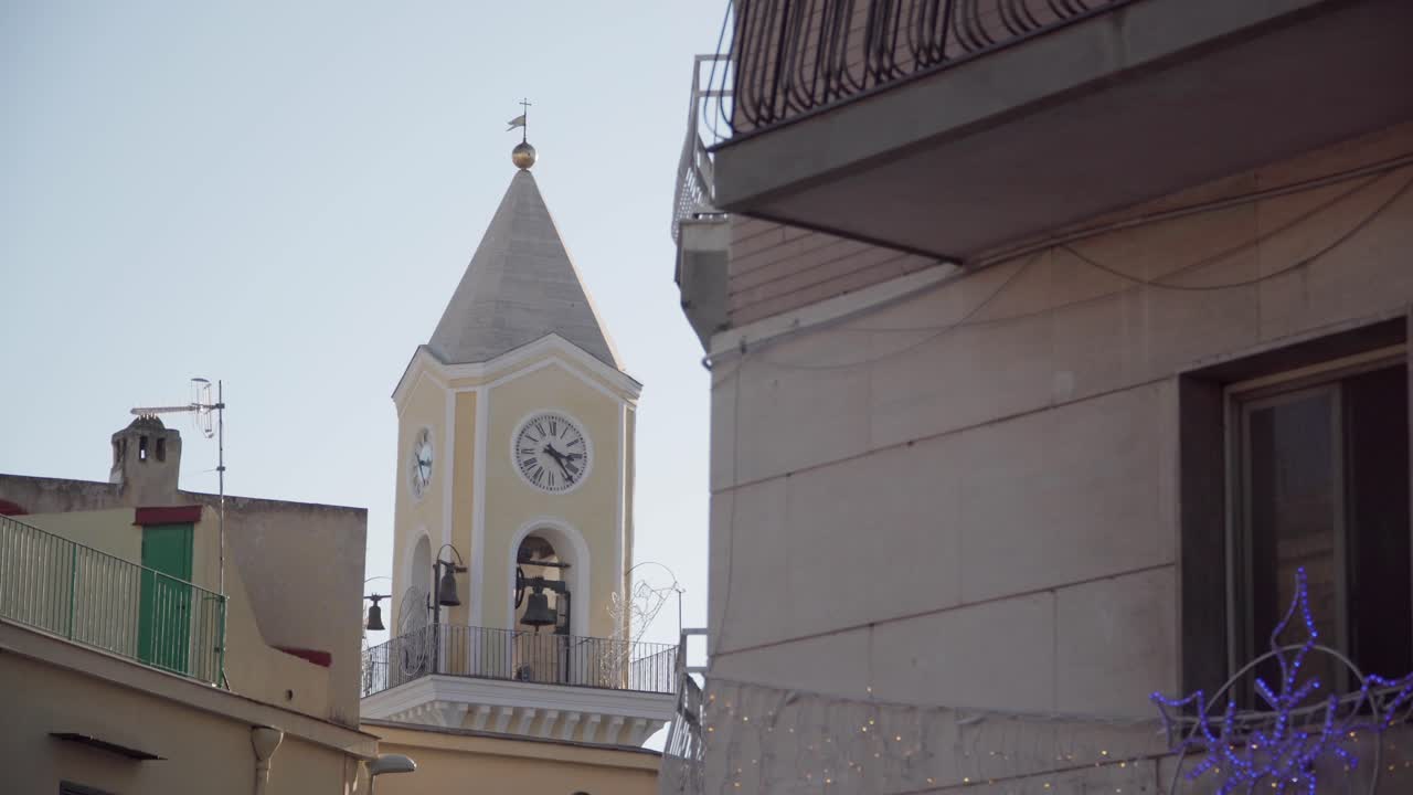 Camera shot of the architecture of a building in Torregaveta, Italy