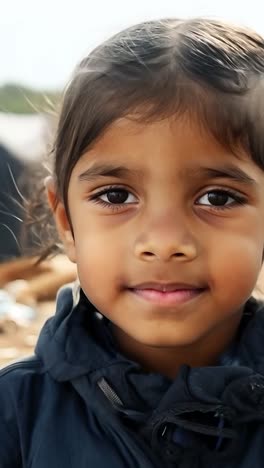 portrait of a smiling young girl