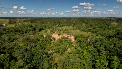 aereial drone view of bolivia jungle countryside near santa cruz 4k high resolution