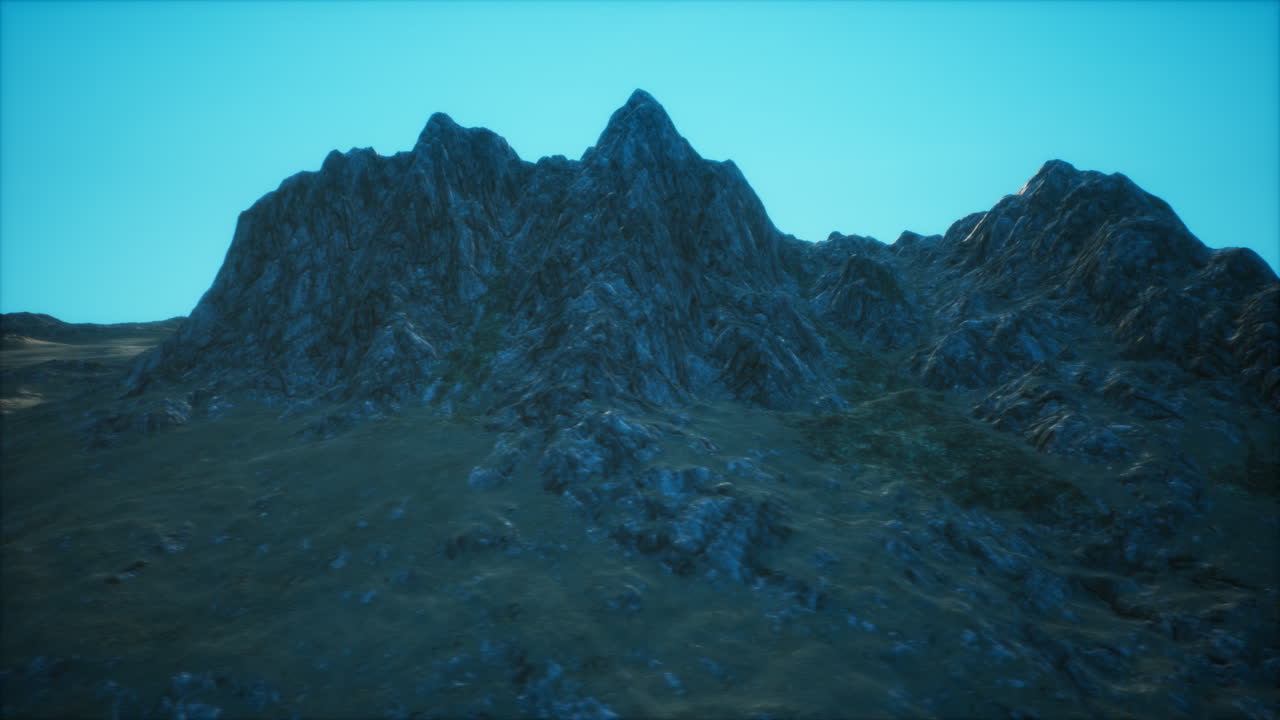 puesta de sol en el valle rocoso