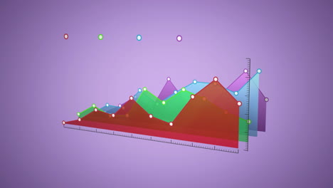 gráfico colorido en púrpura pálido