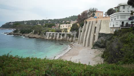 beautiful beach in nice inf france