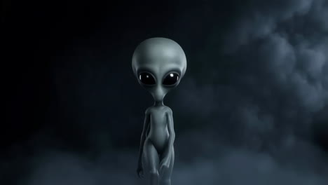 grey alien illustration