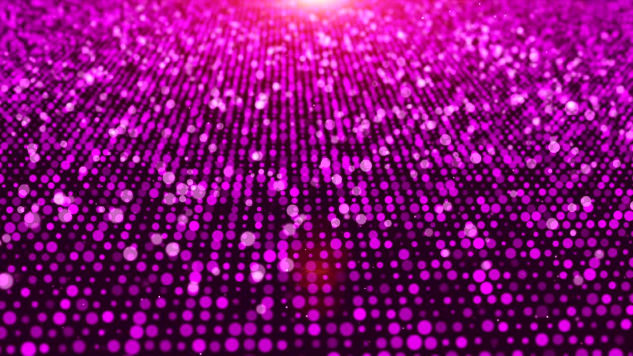 Animation ,motion abstract background with circle white pink moving and flicker particles. Backdrop of bokeh.