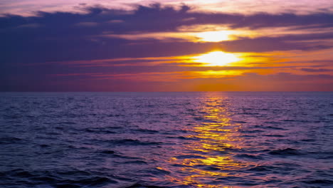 vibrant sunset over the ocean