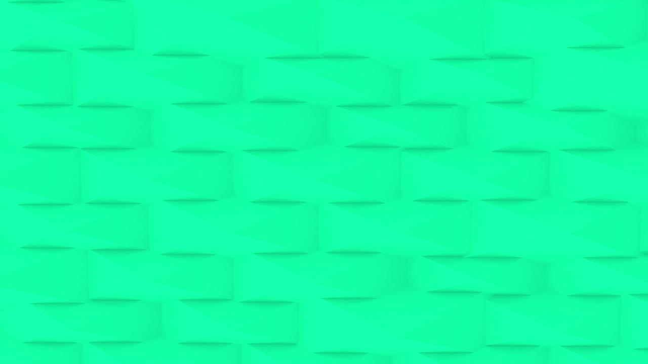 conjunto abstracto 3d de diferentes colores forma la pirámide vista superior de fondo. 4k computadora renderiza imágenes de animación de bucle.