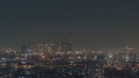 time lapse of city downtown at night